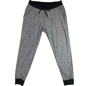 Victoria's Secret PINK Ultimate Athleisure Gray Joggers Women L Streetwear EUC‎